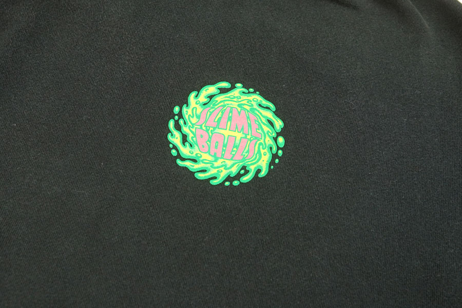 90's NHS ''SLIME BALLS'' 両面プリント スウェットパーカ 表記(XL)