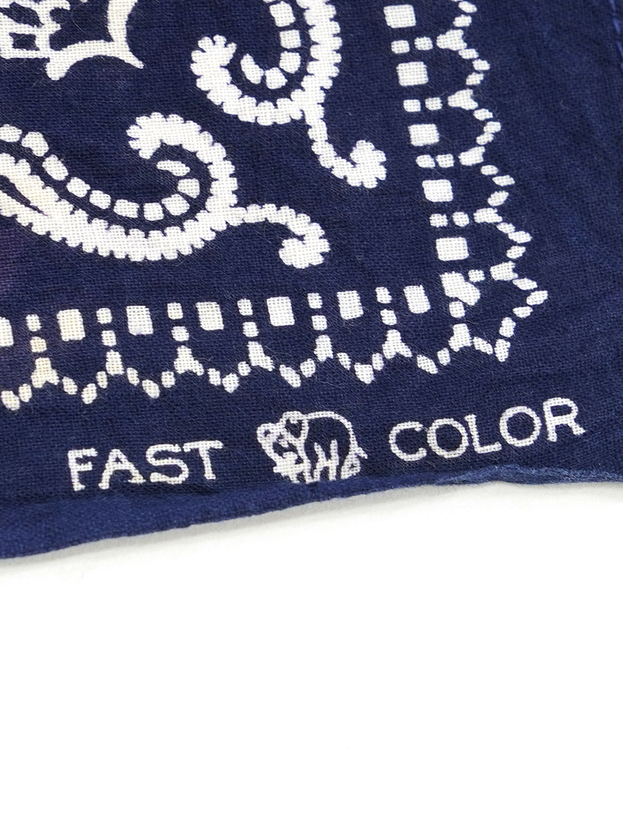 デッドストック　50Sトランクダウン　下鼻　エレファント 50's 下鼻 エレファントブランド バンダナ ネイビー | NEW ITEM