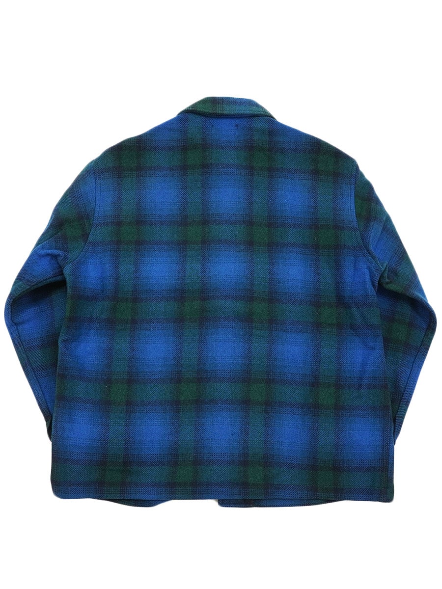 70's Pendleton ペンドルトン 青黒チェック リバーシブルジャケット ビンテージ】【Pendleton】【ペンドルトン】【青×黒チェック