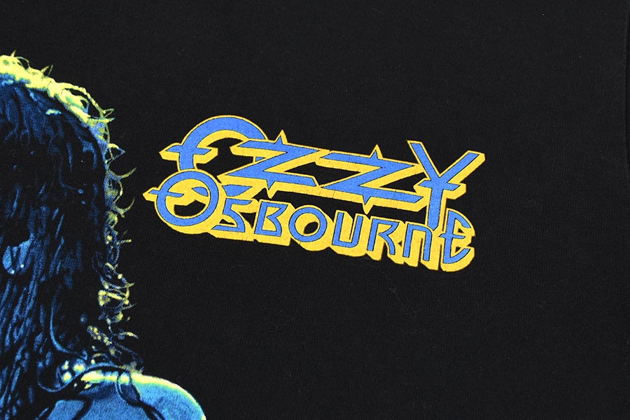 90's CRONIES ''OZZY OSBOURNE'' 両面プリント Tシャツ ブラック