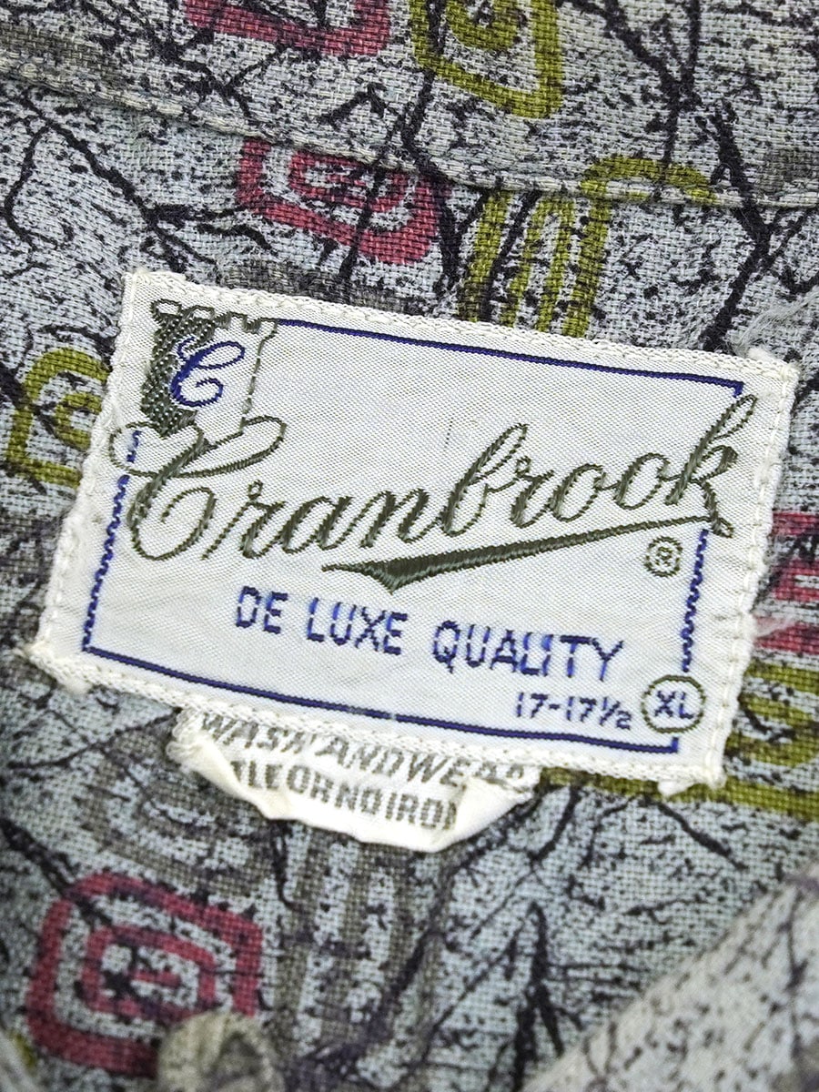 60'S CRANBROOK LOOP COLLAR BUTTON DOWN LONG SLEEVE SHIRT (SIZE.X LARGE)