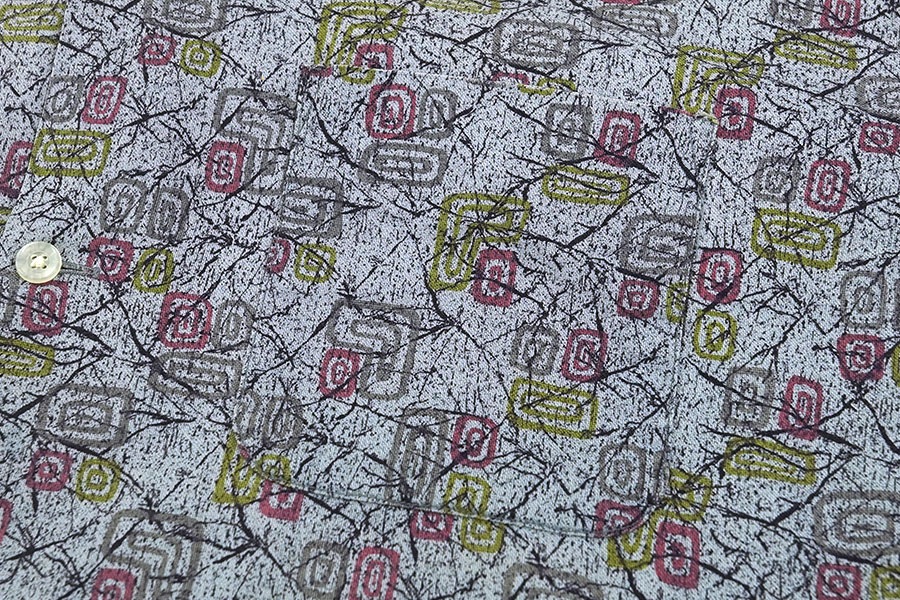 60'S CRANBROOK LOOP COLLAR BUTTON DOWN LONG SLEEVE SHIRT (SIZE.X LARGE)