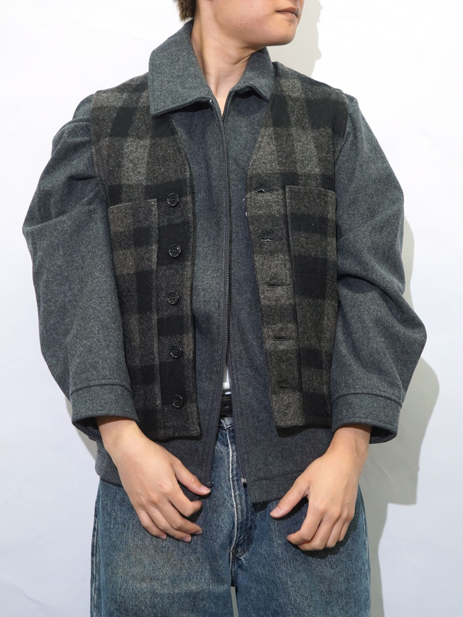 FILSON マッキーノウールベスト CHARCOAL/BLK 実寸(36位) | NEW ITEM