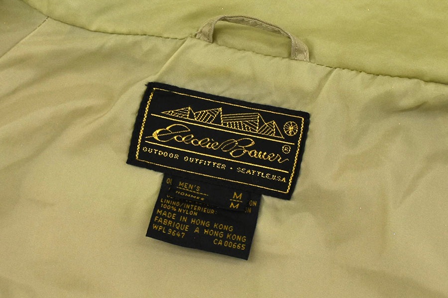80's～ 黒タグ Eddie Bauer マウンテンパーカ ベージュ 表記(M