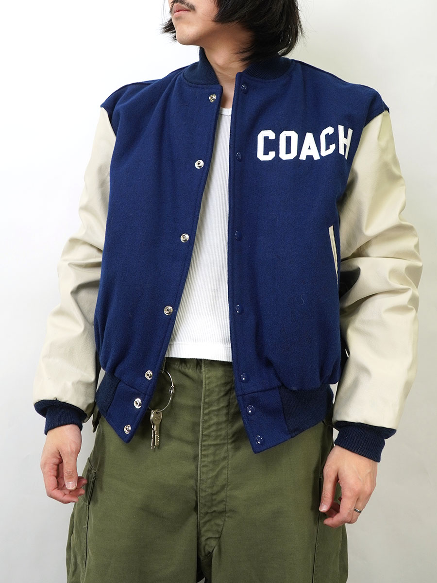 70's チャンピオン ランタグ ''AIR FORCE/COACH'' ウールスタジャン