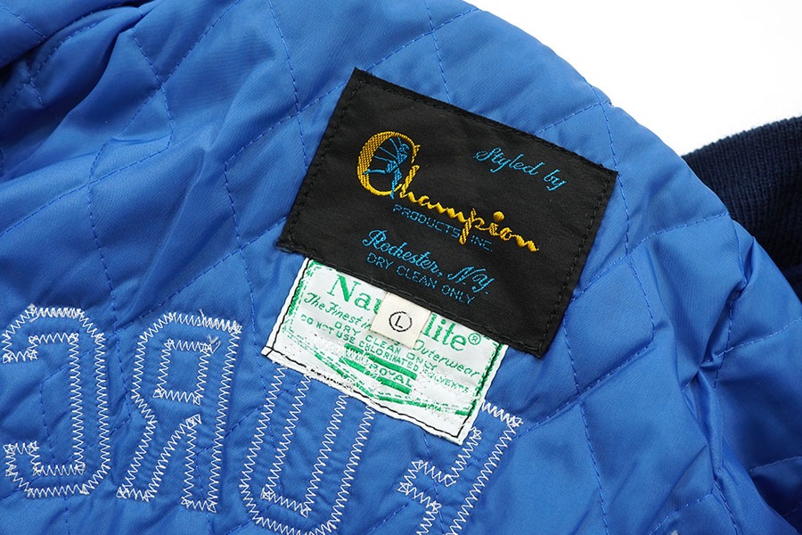 70's チャンピオン ランタグ ''AIR FORCE/COACH'' ウールスタジャン