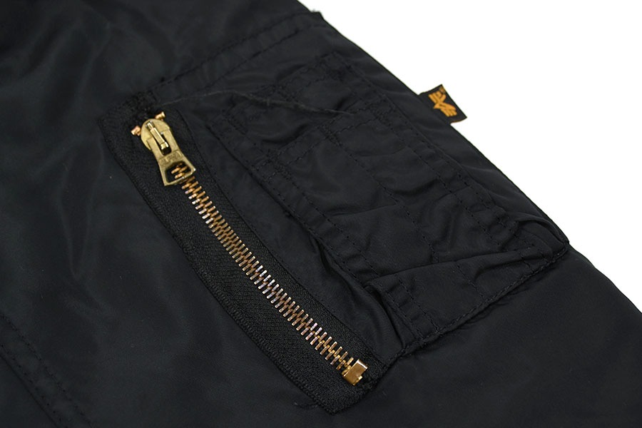 alpha　ma-1　82790J(USAF)　ブラック USA製 ALPHA INDUSTRIES MA-1 MIL-J-82790J フライトジャケット