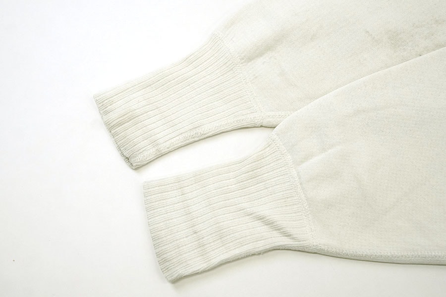 60'S PLAID SWEAT SHIRT WHITE (APPROX.MEDIUM)