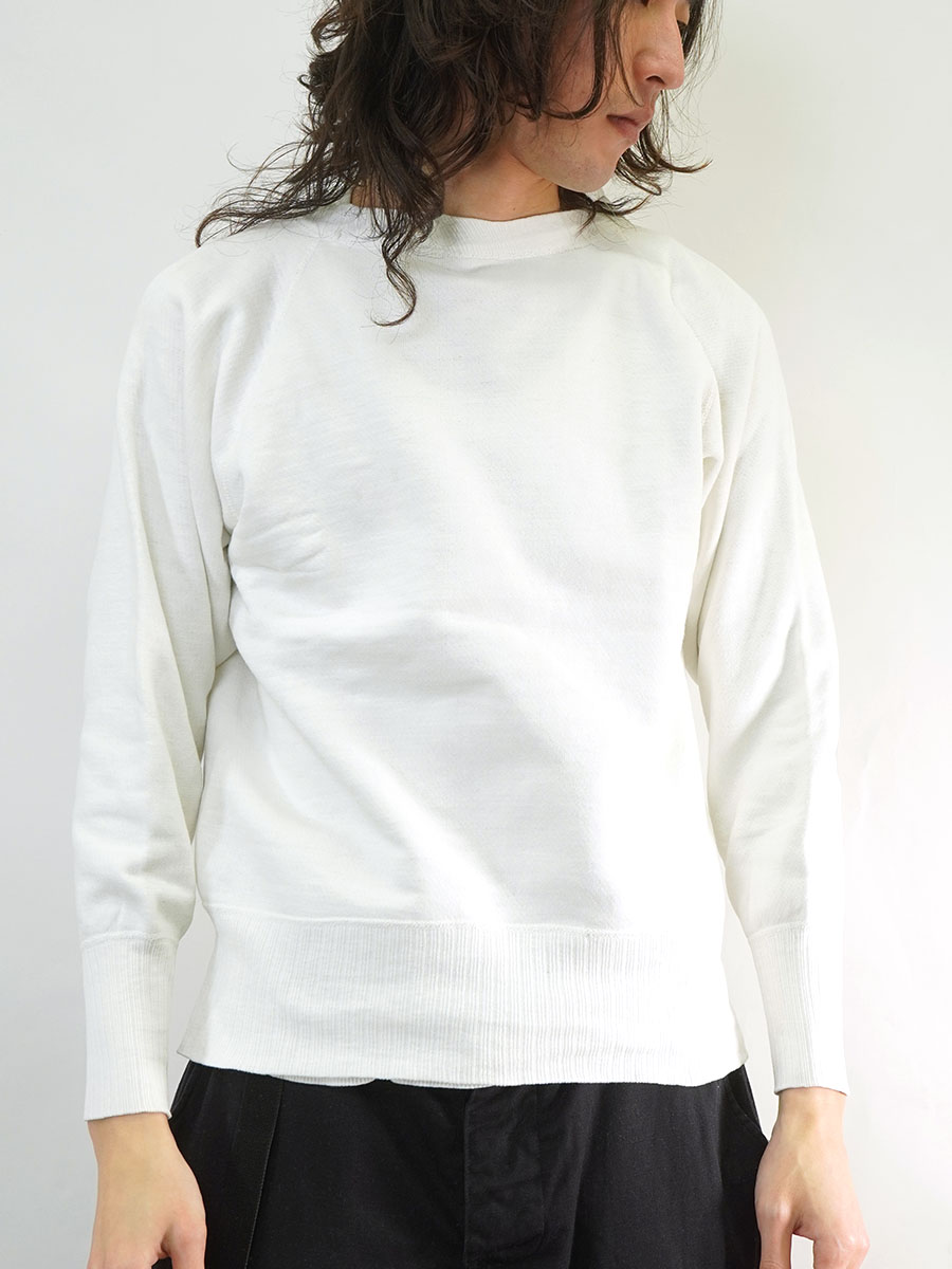 60'S PLAID SWEAT SHIRT WHITE (APPROX.MEDIUM)