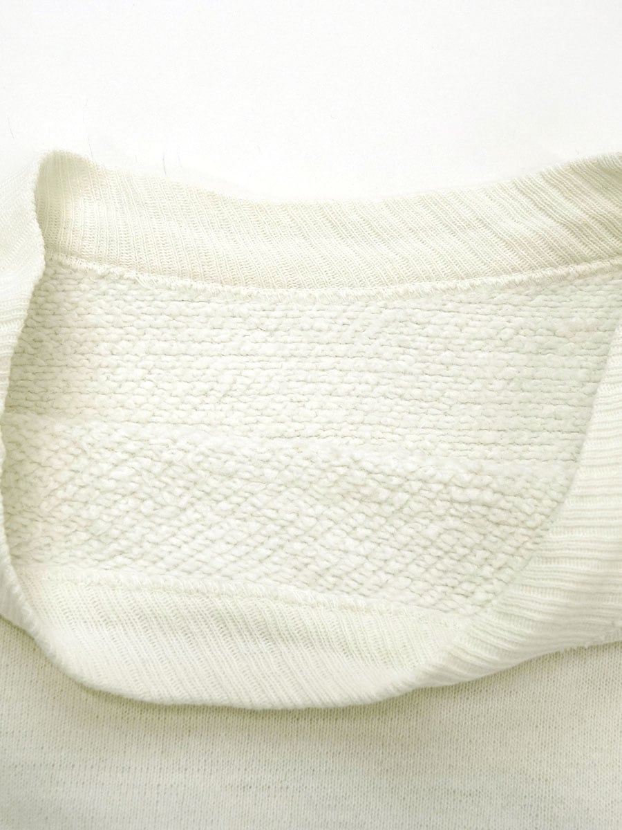 60'S PLAID SWEAT SHIRT WHITE (APPROX.MEDIUM)