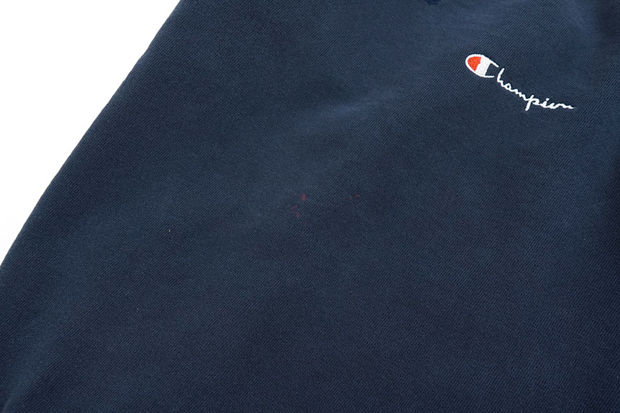 90's チャンピオン 前V 胸ロゴスウェット ネイビー 表記(XL) USA製
