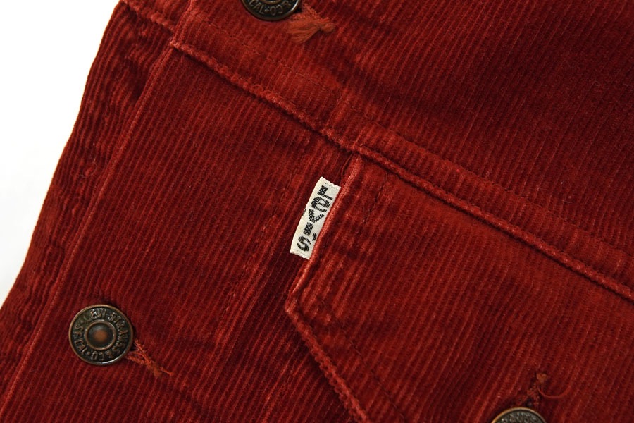 70's Levi's 70505 3rd型 コーデュロイJKT レンガ 表記(40