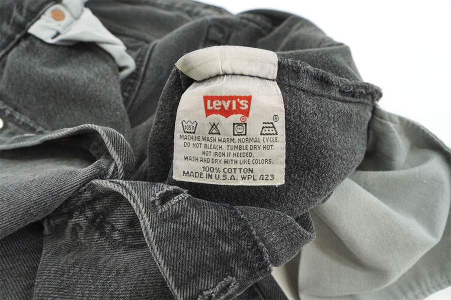 90's LEVI'S 501 ブラックデニムパンツ 表記(W34 L30) USA製