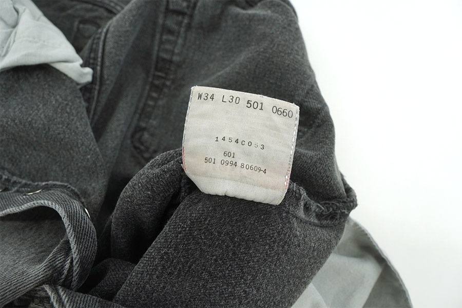 90's LEVI'S 501 ブラックデニムパンツ 表記(W34 L30) USA製