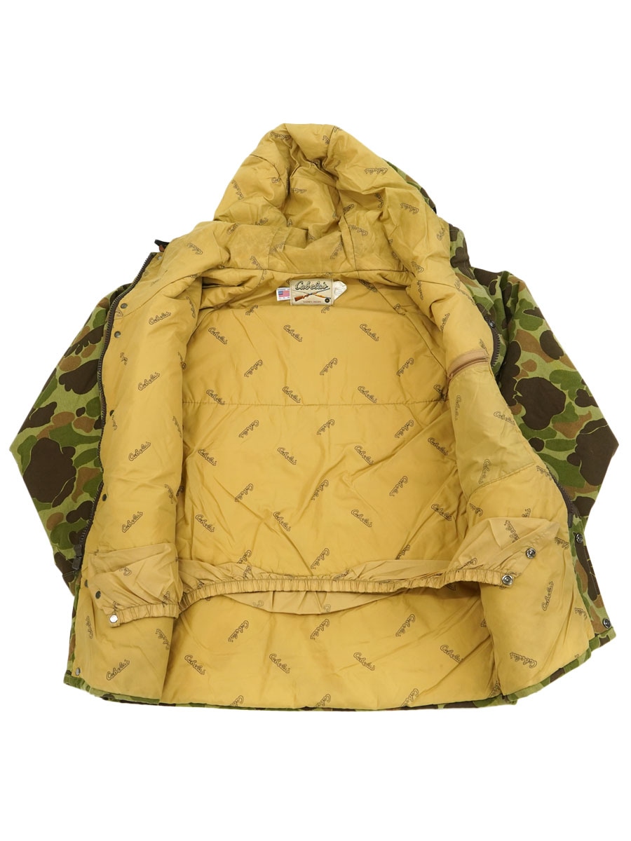 80's Cabelas GORE-TEX ダックハンターカモ ダウンパーカー 80's Cabela's ダックハンターカモ GORE-TEXパーカ 表記(M) USA