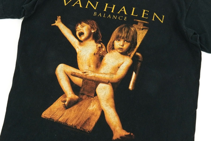 90'S FRUIT OF THE LOOM ''VAN HALEN BALANCE TOUR'' T SHIRT (SIZE. X