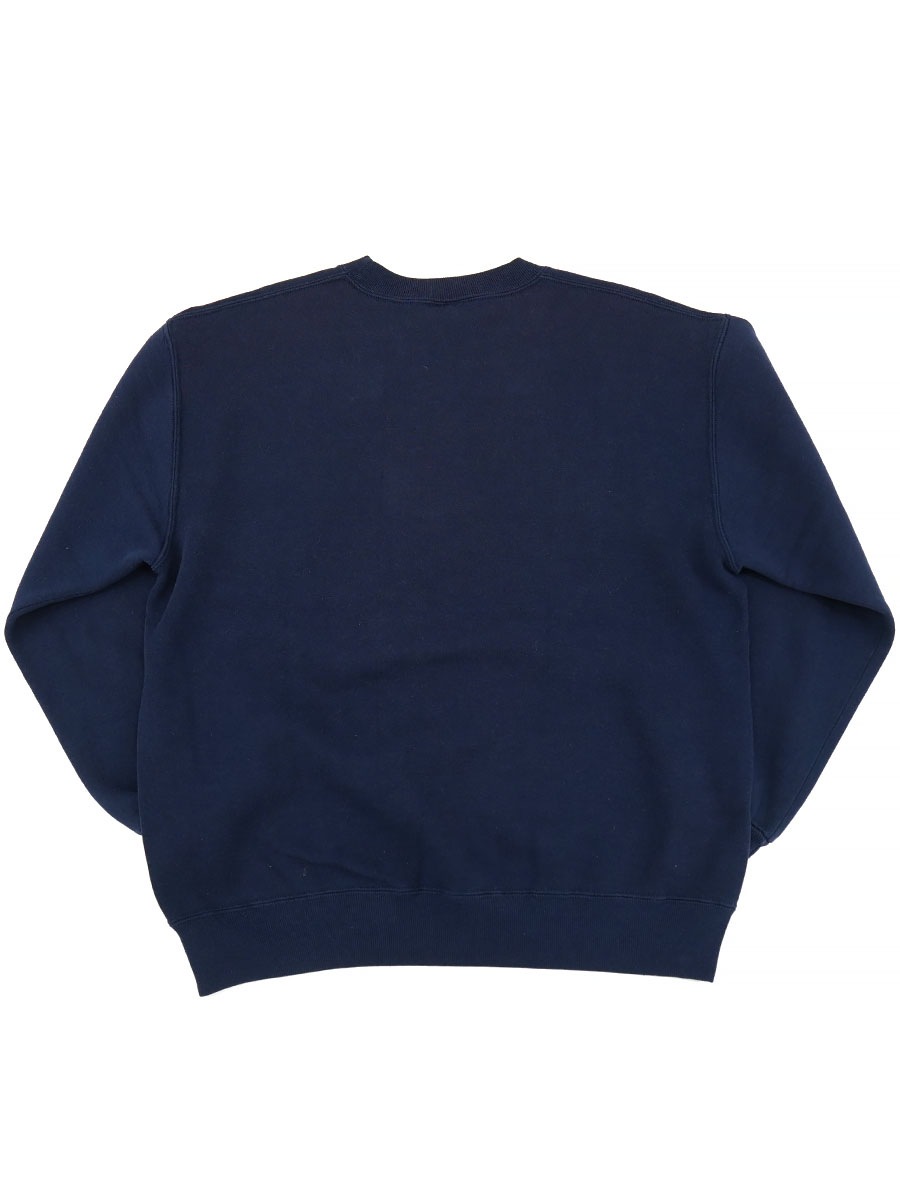 90's RUSSELL ATHLETIC 前V 無地スウェット ネイビー 表記(XL) USA製