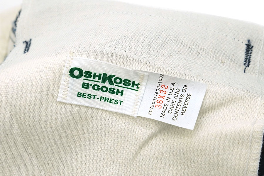 70's OSHKOSH ワークパンツ ネイビー 表記(36x32) USA製 | すべての