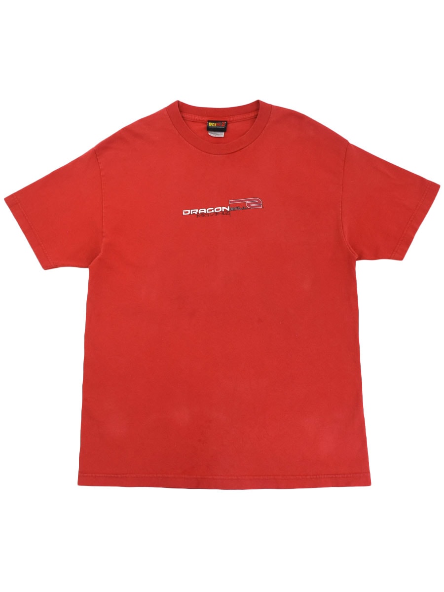 00's DRAGON BALL Z 両面プリント Tシャツ レッド 表記(L