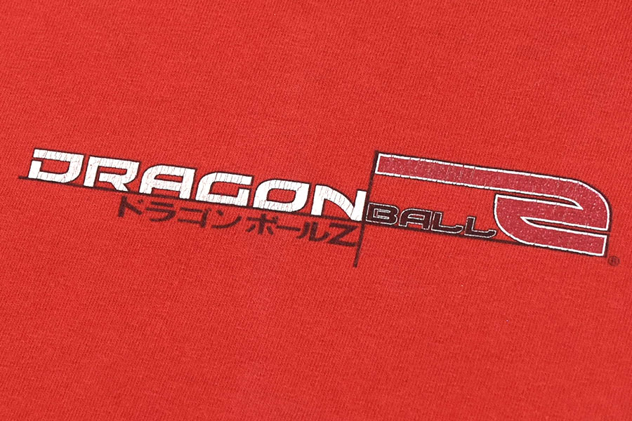 00's DRAGON BALL Z 両面プリント Tシャツ レッド 表記(L