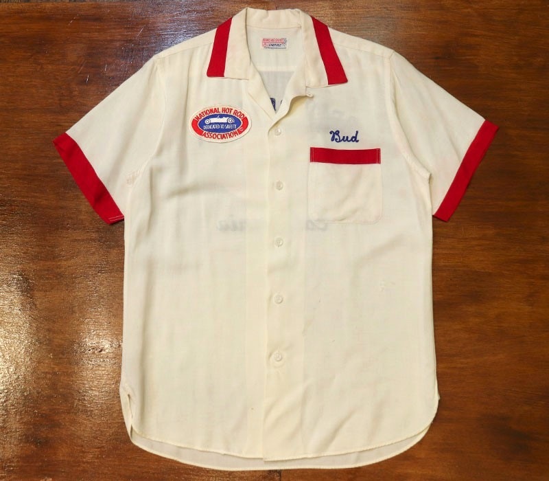 1950s CAR CLUB SHIRT , Size S