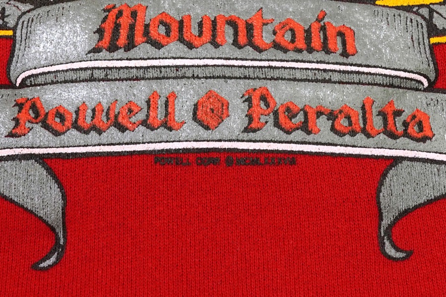80's / Discus / Powell Peralta トレーナー 80's DISCUS POWELL PERALTA ランス・マウンテン 両面プリント