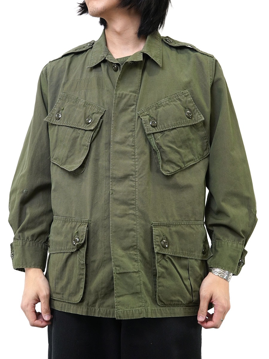 64 U.S.ARMY ジャングルファティーグジャケット 1st 表記(SMALL-SHORT