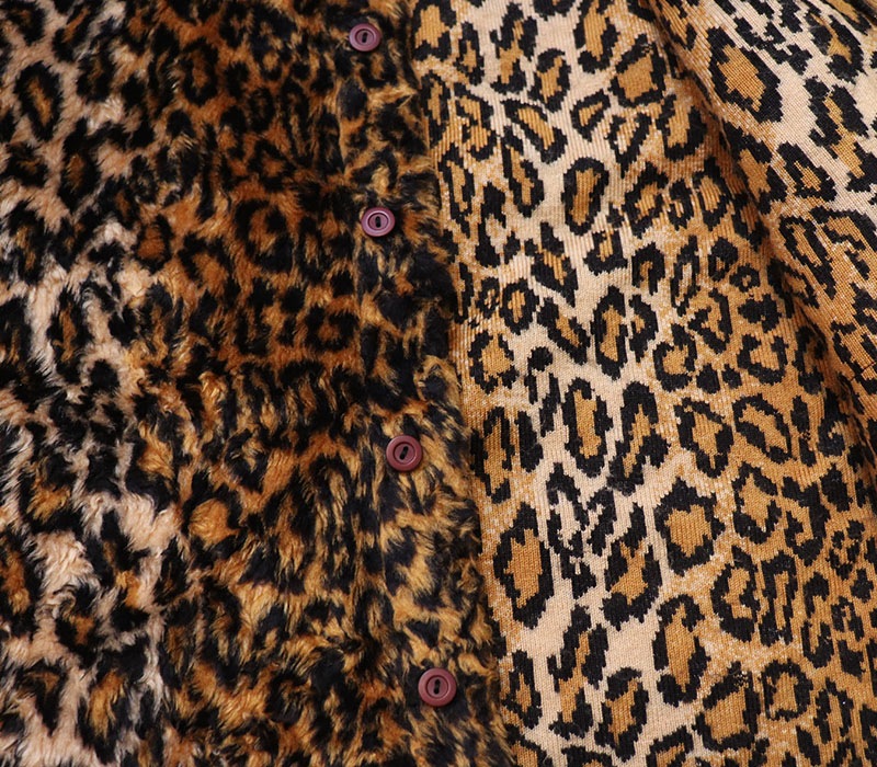 S/S LEOPARD SHIRT , Size ML
