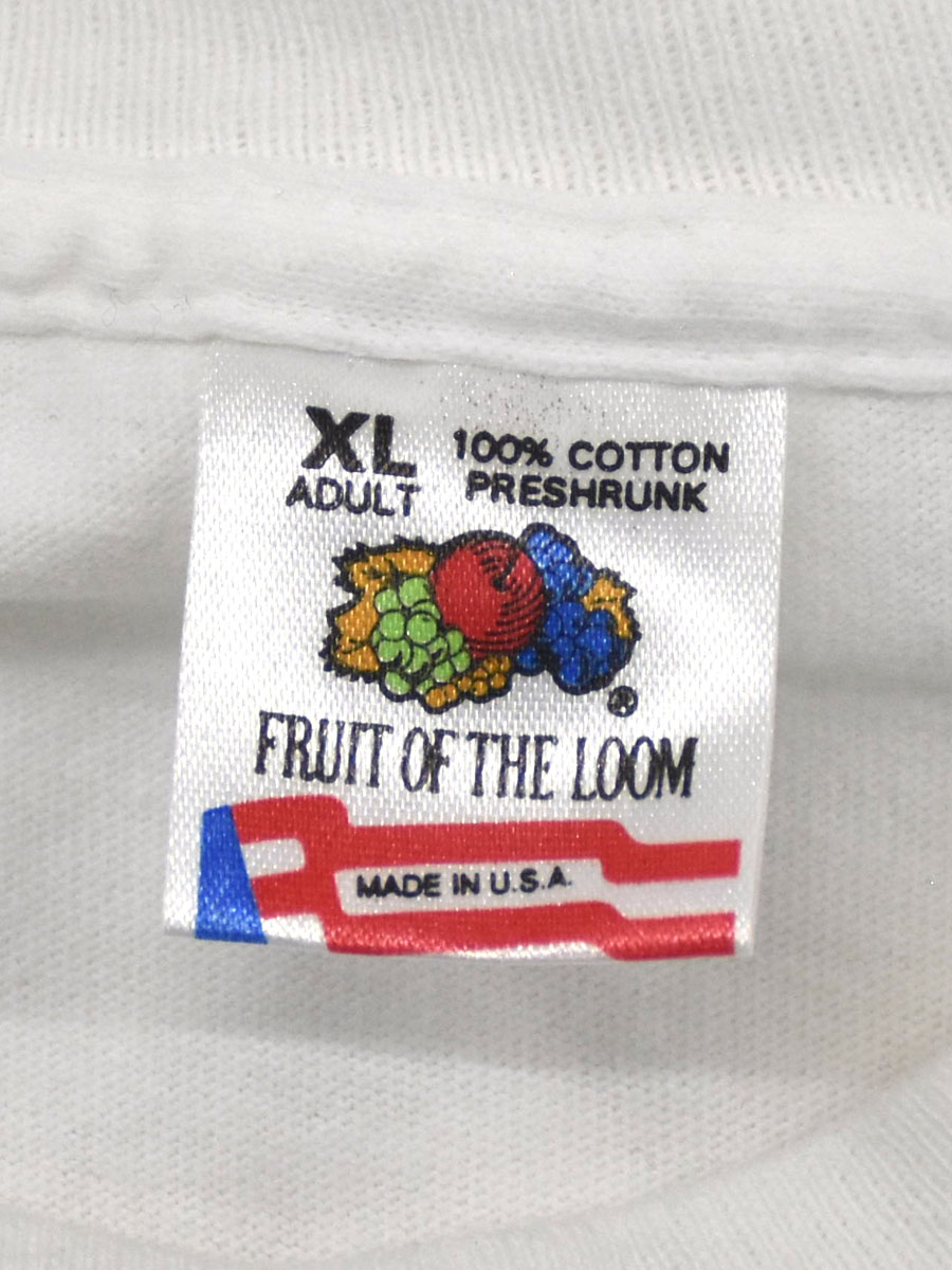 90's FRUIT OF THE LOOM ''Marlboro'' 両面プリント ポケットTシャツ ホワイト 表記(XL) USA製