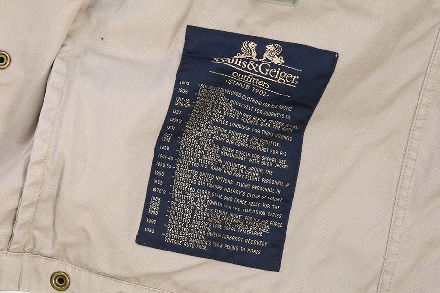 90's Willis& ハンティングジャケット 90's] Vintage WiLLIS & Geiger Bush Poplin Hemingway Jacket Size.m 