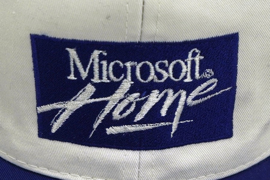 90's AmaPro ''Microsoft Home'' 刺繍入り キャップ 表記(OSFA)