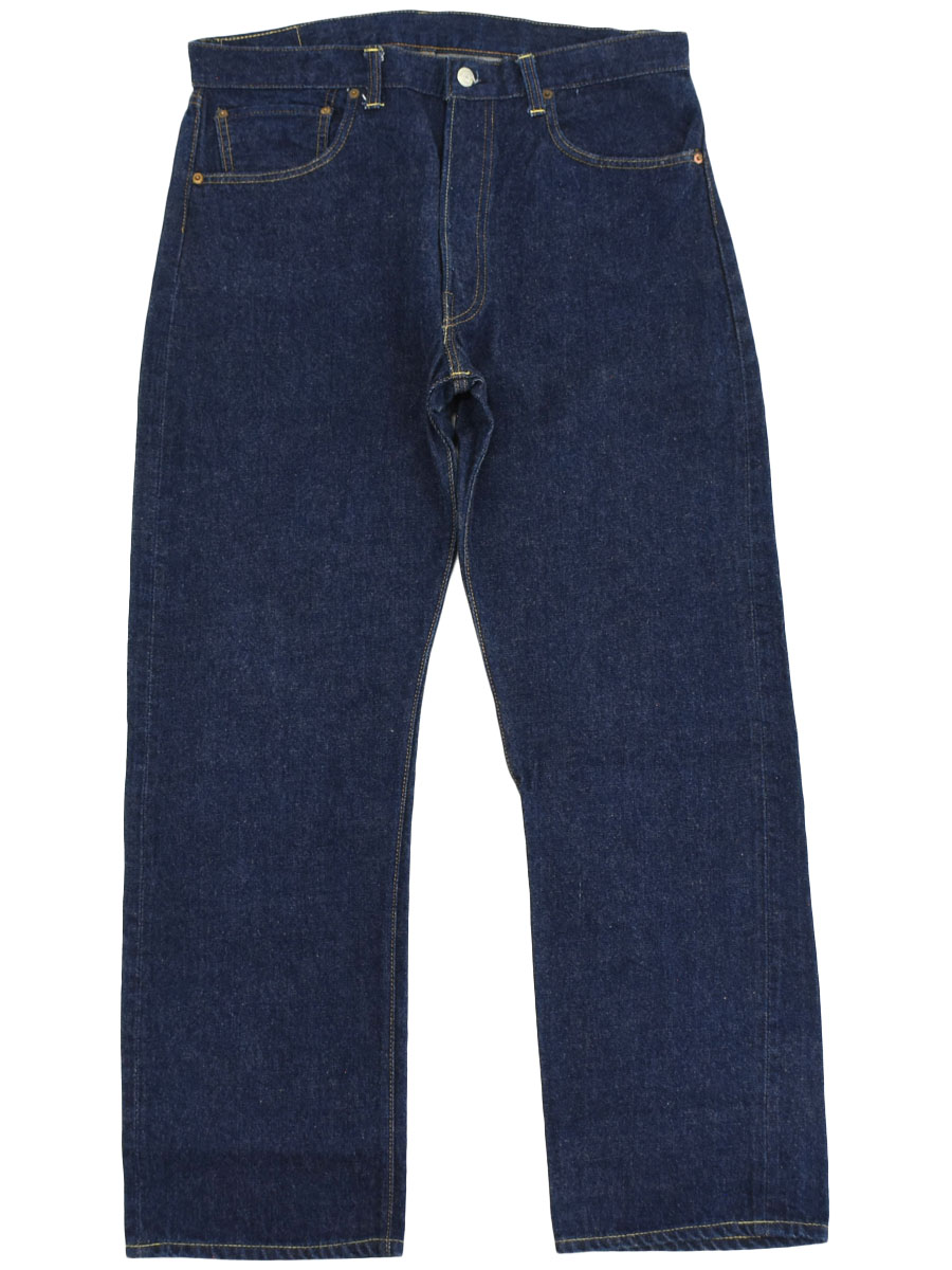 kinzouBigE【60‘s Levi's 501】真っ紺！ビッグE 60's Levi's 501 BIG-E Aタイプ ウエストシングル デニムパンツ