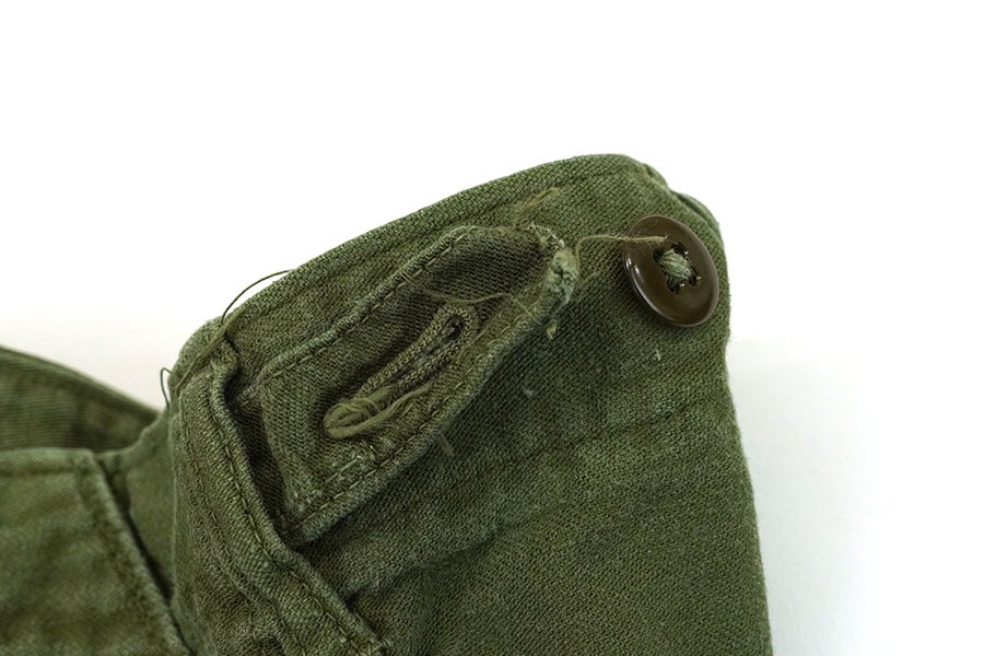 60's U.S.ARMY 初期 ベイカーパンツ ボタンフライ 実寸(31x31位