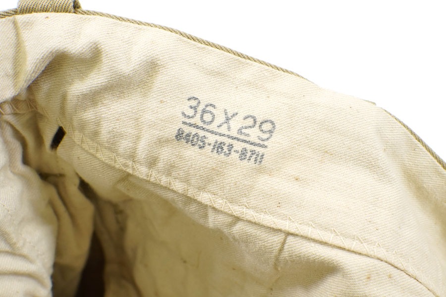 50's U.S.ARMY チノトラウザーズ ボタンフライ 表記(W36 L29)