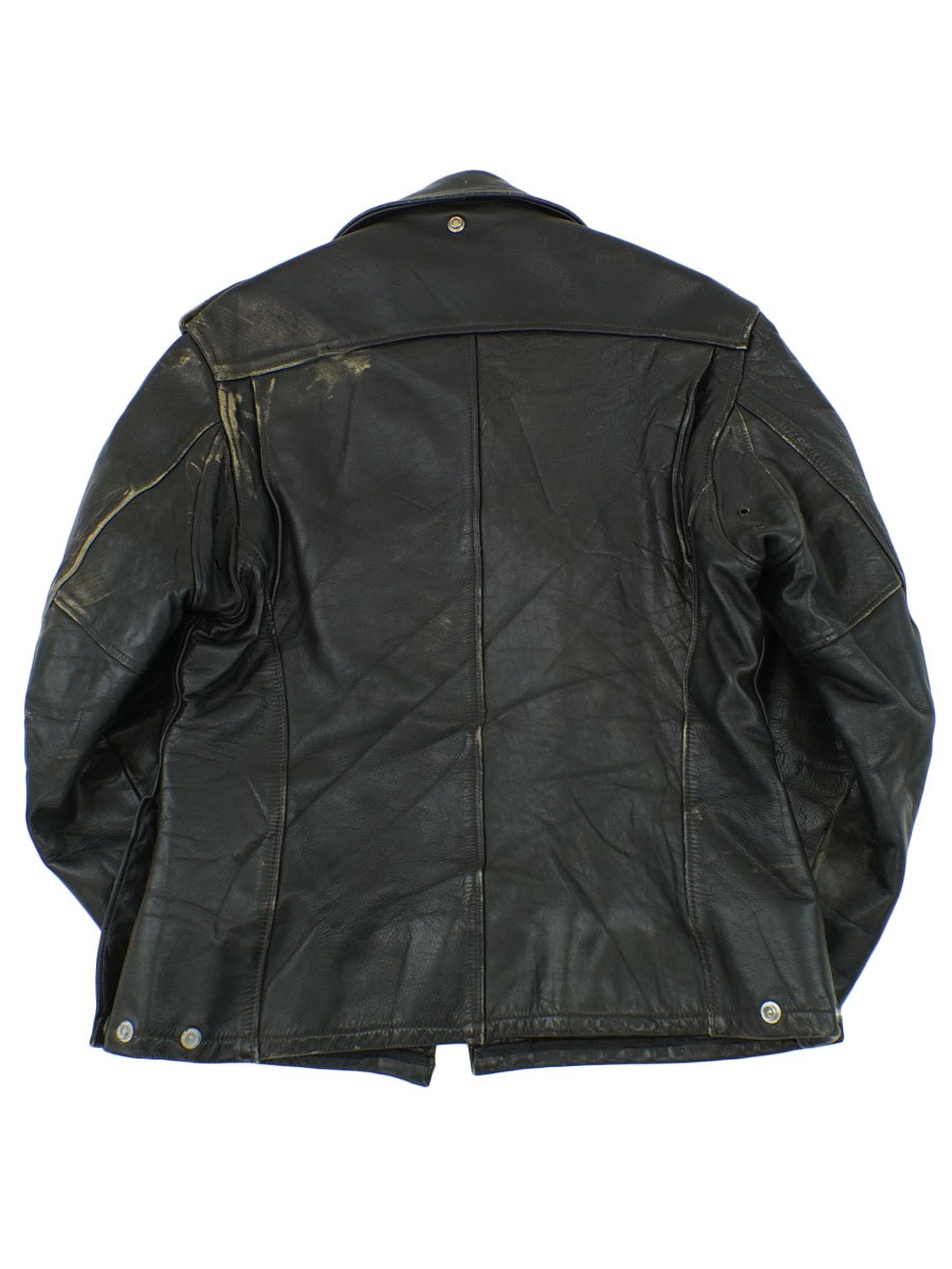 60's PERFECTO by Schott Bros. レザーポリスマンJKT ブラック 表記(40