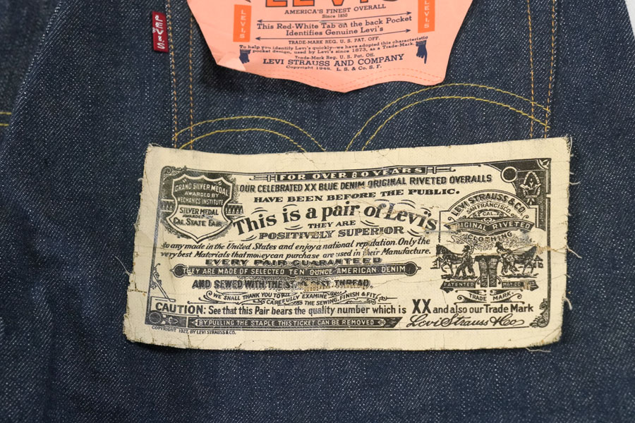 50's Levi's 501XX Leather Patch 表記(32ｘ32) DEAD