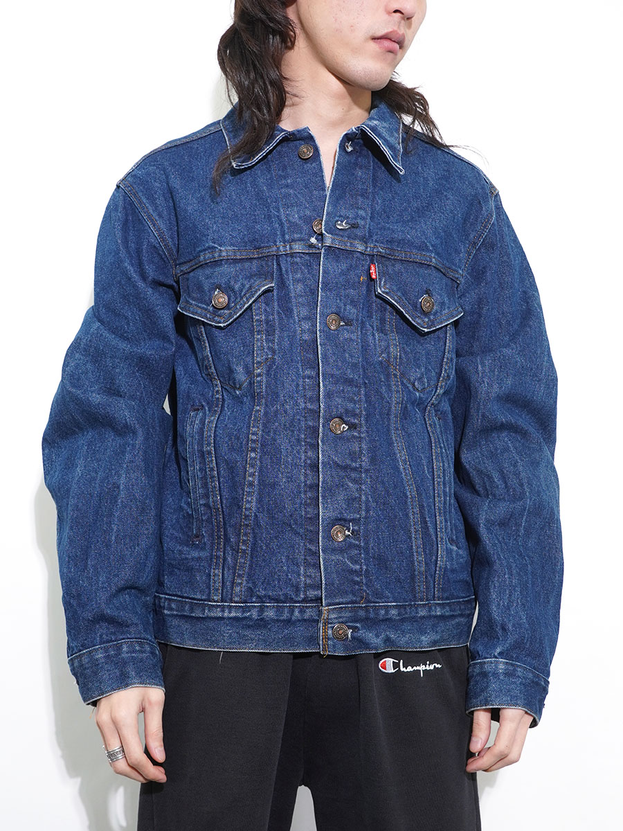 80's Levi's 71506 デニムジャケット 4ポケット 濃青 表記(44L) USA製