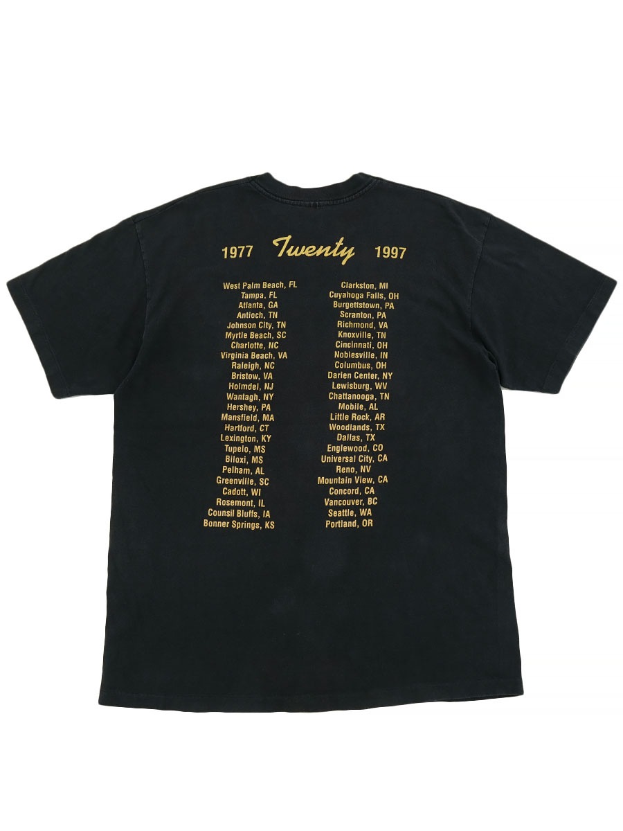 90's T-AMERICA ''LYNYRD SKYNYRD'' 1977-1997 TWENTY Tシャツ 表記(L