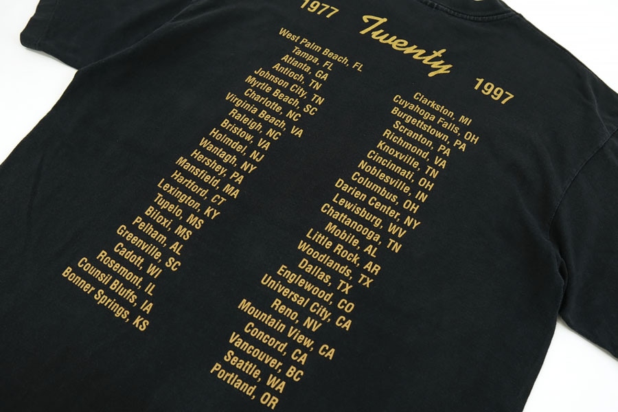90's T-AMERICA ''LYNYRD SKYNYRD'' 1977-1997 TWENTY Tシャツ 表記(L
