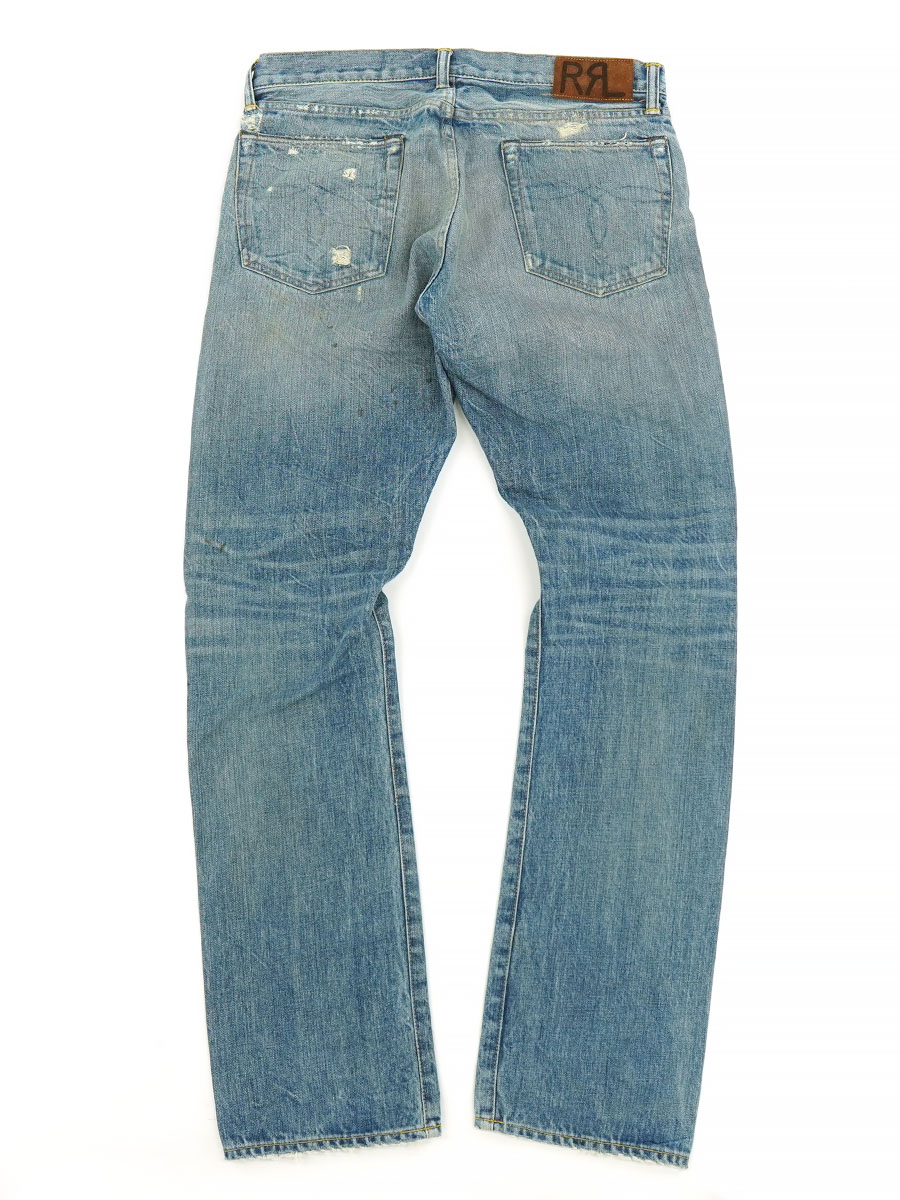 RRL 5ポケット クラッシュ デニムパンツ 表記(33x32) USA製 | すべての