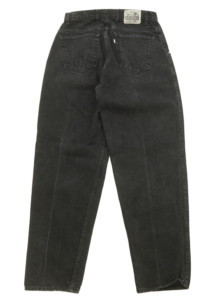 90'S LEVI'S SILVER TAB ''BAGGY'' BLACK JEANS (SIZE.W34 L32) MADE