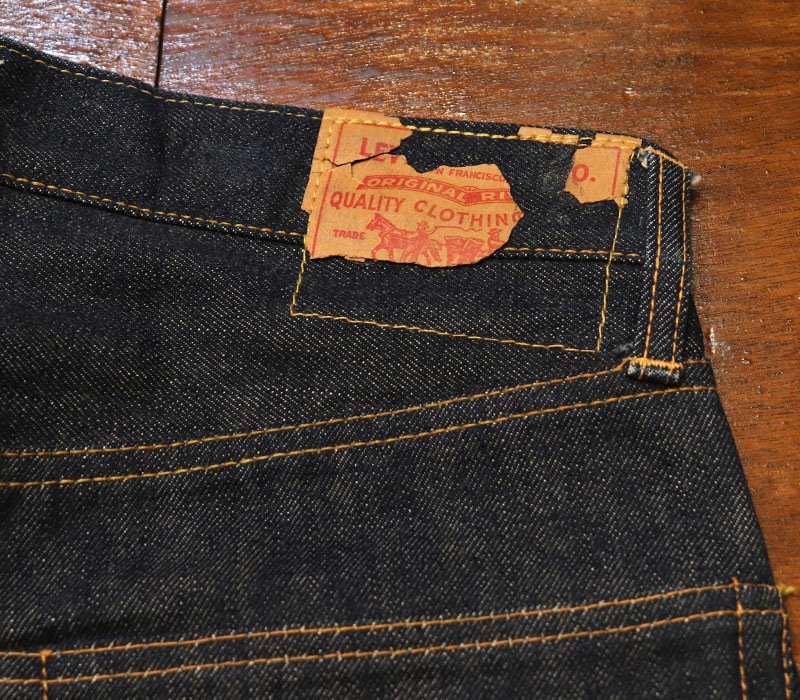 1960s LEVIS 501E WAIST SINGLE , NO WASH , Size W31 L30