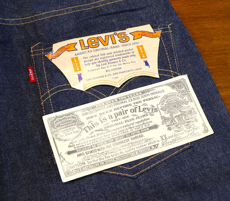 1960s DEAD STOCK , LEVIS 501E A-TYPE , Size W38 L30