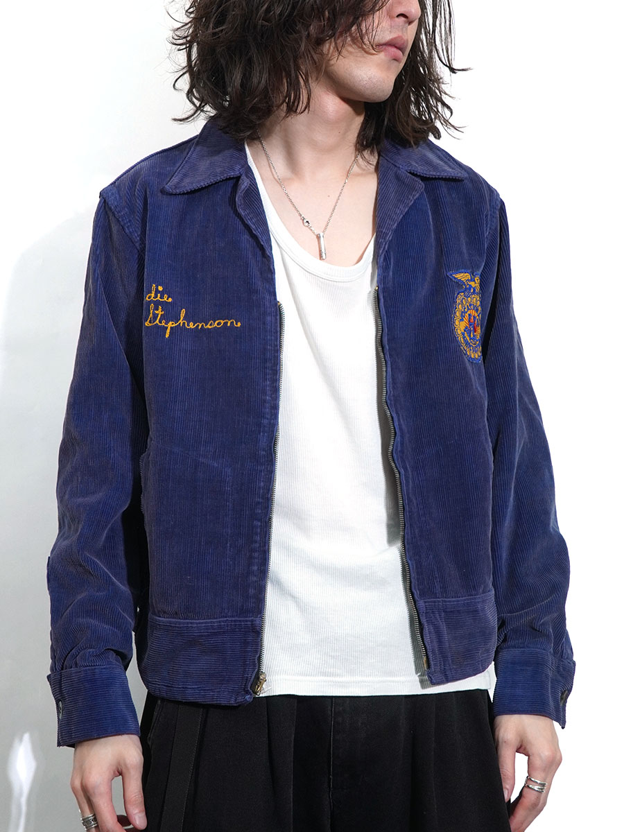 50'S ''TEXAS REAGAN CO.'' FFA JACKET (SIZE.38) CROWN ZIPPER | NEW