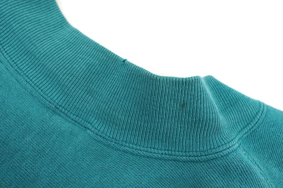 90's 刺繍タグ チャンピオンRW フルスナップカーディガン シー