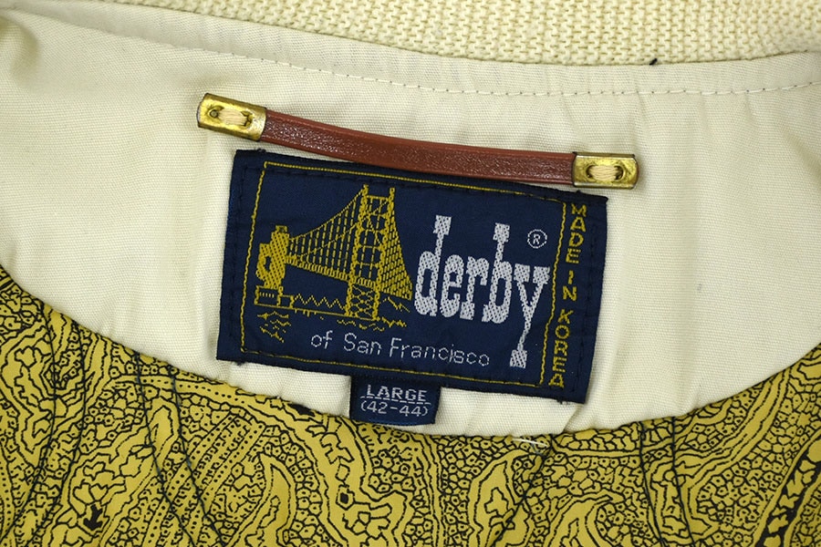 80s derby of San Francisco ダービージャケット 80's Derby of San Francisco ダービージャケット ネイビー 表記(4X