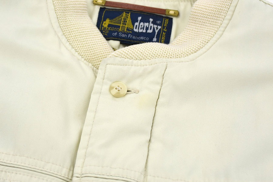 80's～ Derby of San Francisco ダービージャケット クリーム 表記(L)