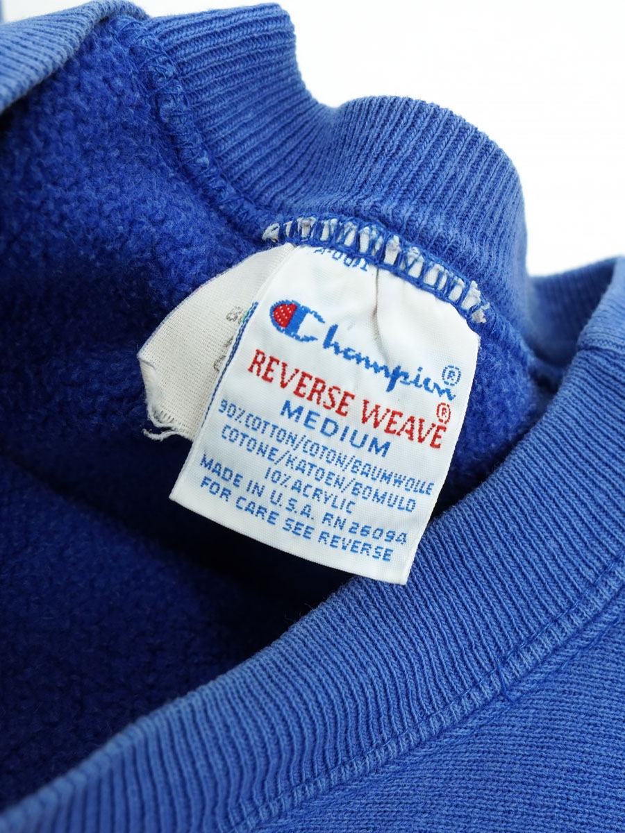 90'S CHAMPION REVERSE WEAVE CRUE ''DELAWARE'' (SIZE. MEDIUM) MADE