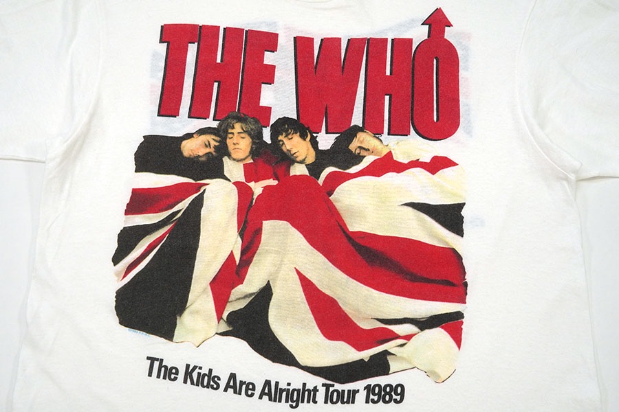 【1989】 The who THE KIDS ARE ALRIGHT TOUR 80's Hanes ''THE WHO The Kids Alright Tour 1989'' 両面プリント T