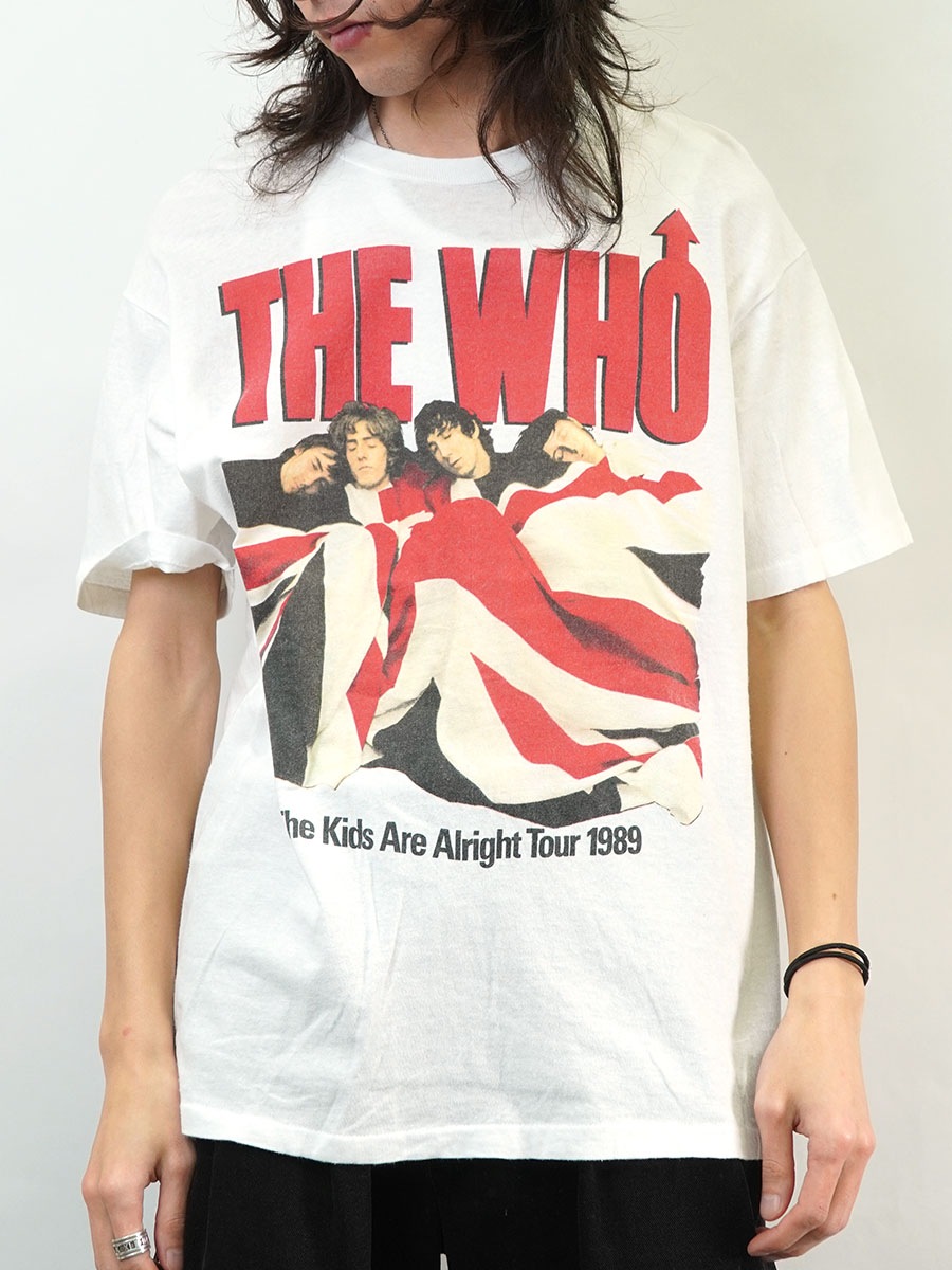 80's Hanes ''THE WHO The Kids Alright Tour 1989'' 両面プリント T